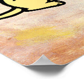 ラブラドールの読子犬の漫画 ポスター (角)