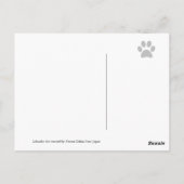 ラブラドールの読子犬の漫画 ポストカード (裏面)