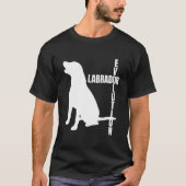 ラブラドールの進化 ラブラドールの母 ラブラドールの父 Tシャツ (正面)