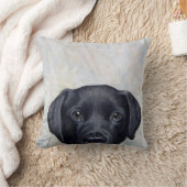 ラブラドールのMiart著元の絵画のプリント クッション (ブランケット)