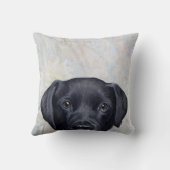 ラブラドールのMiart著元の絵画のプリント クッション (裏面)