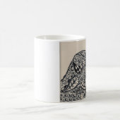 ラブラドールのRetreiverの子犬 コーヒーマグカップ (中央)