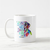 ラブラドールもしのアートワーク信じはそうではない コーヒーマグカップ (左)