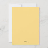 ラブラドールイエローフローラバニーイヤーズおもしろいイースター シーズンカード (裏面)