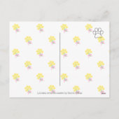 ラブラドールイースターバニーズガーデンホリデーカード シーズンポストカード (裏面)