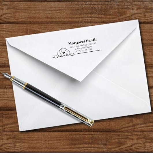 ラブラドールウォッチングユー差出人住所 セルフインキングスタンプ