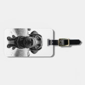 ラブラドールオンザファームB&Wラゲッカスタムジタグ ラゲッジタグ (正面横)