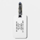 ラブラドールオンザファームB&Wラゲッカスタムジタグ ラゲッジタグ (裏面縦)