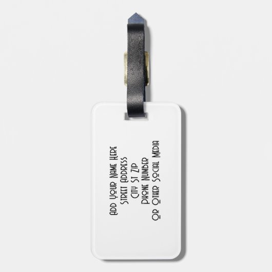 ラブラドールオンザファームB&Wラゲッカスタムジタグ ラゲッジタグ (裏面縦)