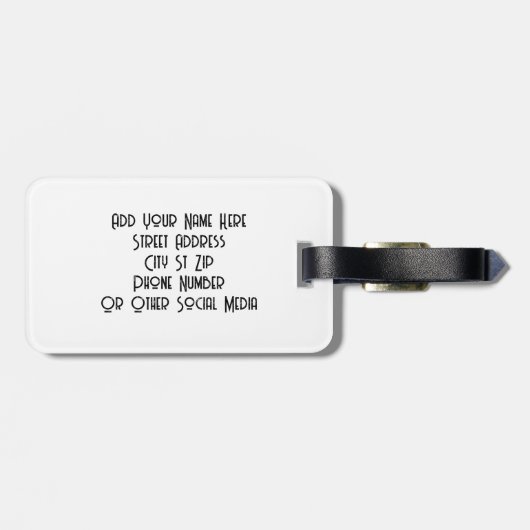 ラブラドールオンザファームB&Wラゲッカスタムジタグ ラゲッジタグ (裏面横)