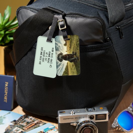 ラブラドールオンファームカスタムラゲッジタグ ラゲッジタグ (正面&裏面)