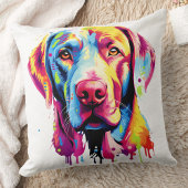 ラブラドールカラフルリトリバーレトロドッグラバーズ クッション