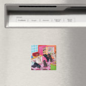 ラブラドールキッチン絵画パーティー マグネット (インサイチュ (食洗機))