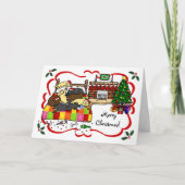 ラブラドールクリスマスイブ漫画 シーズンカード (正面)