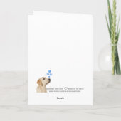 ラブラドールクリスマスカードイエローラブラドール シーズンカード (裏面)