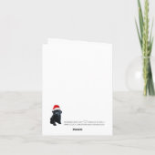 ラブラドールクリスマスカードM シーズンカード (裏面)