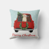 ラブラドールクリスマストラック クッション (裏面)