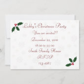 ラブラドールクリスマスパーティの招待状 招待状 (裏面)