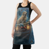 ラブラドールクリスマスフェスティバル航海 エプロン (インサイチュ)