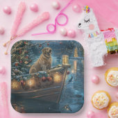 ラブラドールクリスマスフェスティバル航海 ペーパープレート (パーティー)