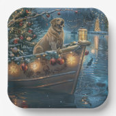 ラブラドールクリスマスフェスティバル航海 ペーパープレート (正面)