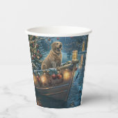 ラブラドールクリスマスフェスティバル航海 紙コップ (正面)