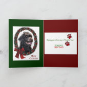 ラブラドールクリスマスプレゼント シーズンカード (内部)