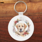 ラブラドールクリスマスリースフェスティバルカップ キーホルダー (裏面)