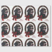 ラブラドールクリスマス ラッピングペーパー (フラット)