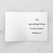 ラブラドールクールドッグIn Clothes & Hat CF4誕生日 カード (内部)