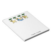 ラブラドールクールビーチパーティー漫画 ノートパッド (アングル)