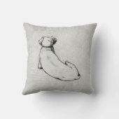 ラブラドールシンプルミニマリストアート クッション (裏面)