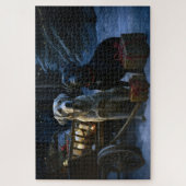 ラブラドールスノウリースレイクリスマスデコール ジグソーパズル (縦)