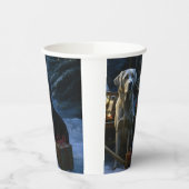 ラブラドールスノウリースレイクリスマスデコール 紙コップ (左)