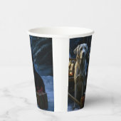 ラブラドールスノウリースレイクリスマスデコール 紙コップ (右)