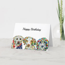 ラブラドールスパニエル犬シーパドール誕生日カード カード