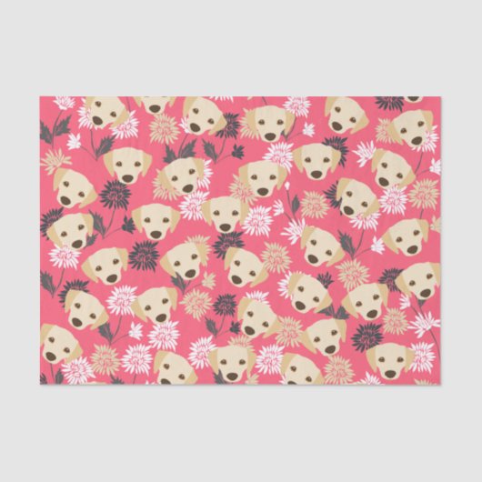 ラブラドールティッシュペーパー 薄葉紙 (正面)