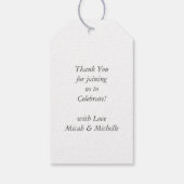 ラブラドールテーマ- Dog Baby Shower Blue Lab ギフトタグ (裏面)