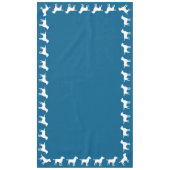 ラブラドールテーマ- Dog Baby Shower Blue Lab テーブルクロス (正面)