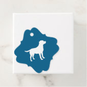 ラブラドールテーマ- Dog Baby Shower Blue Lab フェイバータグ (インサイチュ)