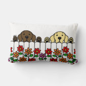 ラブラドールデュオウォッチングユーランバーピロー ランバークッション (裏面)