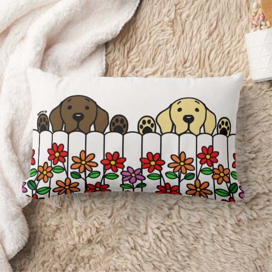 ラブラドールデュオウォッチングユーランバーピロー ランバークッション (ブランケット)