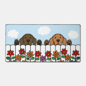 ラブラドールデュオウォッチング デスクマット (正面)