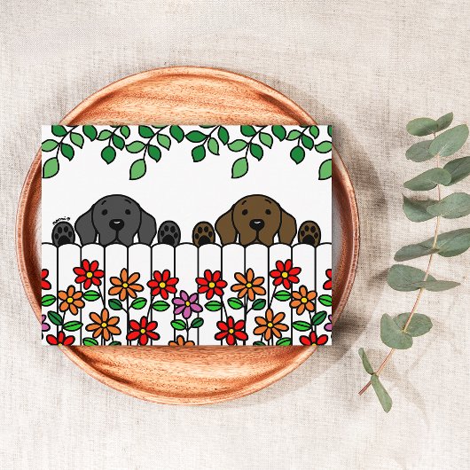 ラブラドールデュオウォッチンユーポストカード ポストカード