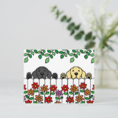 ラブラドールデュオウォッチンユーポストカード ポストカード (スタンド正面)