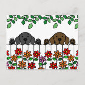 ラブラドールデュオウォッチンユーポストカード ポストカード (正面)