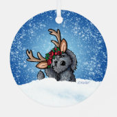 ラブラドールトナディアクリスマスセラミックオーナメント メタルオーナメント (裏面)