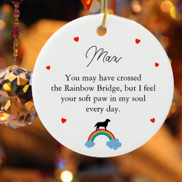 ラブラドールドッグカスタムメモリアル セラミックオーナメント