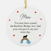 ラブラドールドッグカスタムメモリアル セラミックオーナメント (正面)