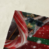 ラブラドールドッグクリスマスフェスティバル ビーチタオル (インサイチュ)